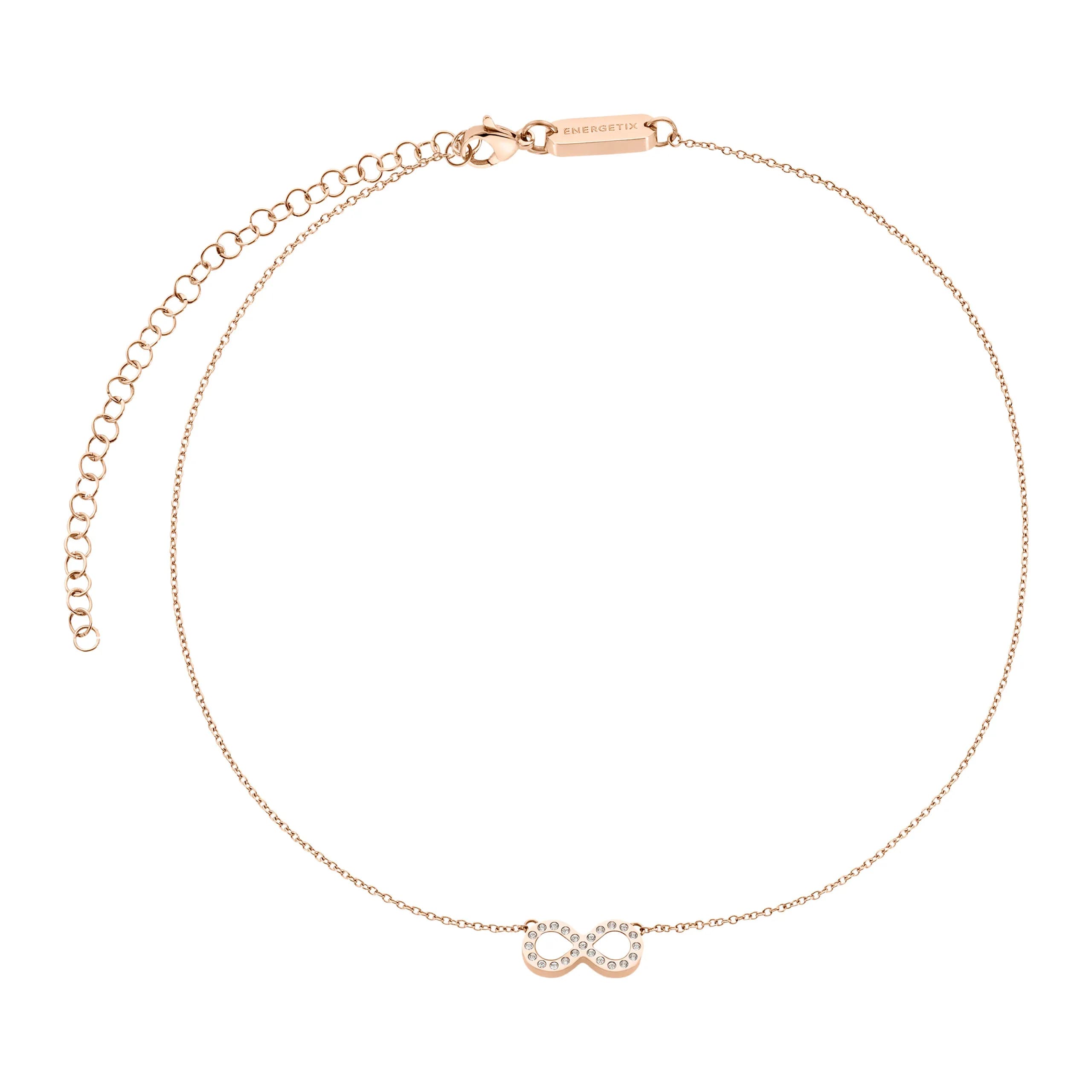 „Rosé Perlmutt Collier mit Infinity-Symbol – Eleganter, zeitloser Schmuck für jeden Anlass“ 2