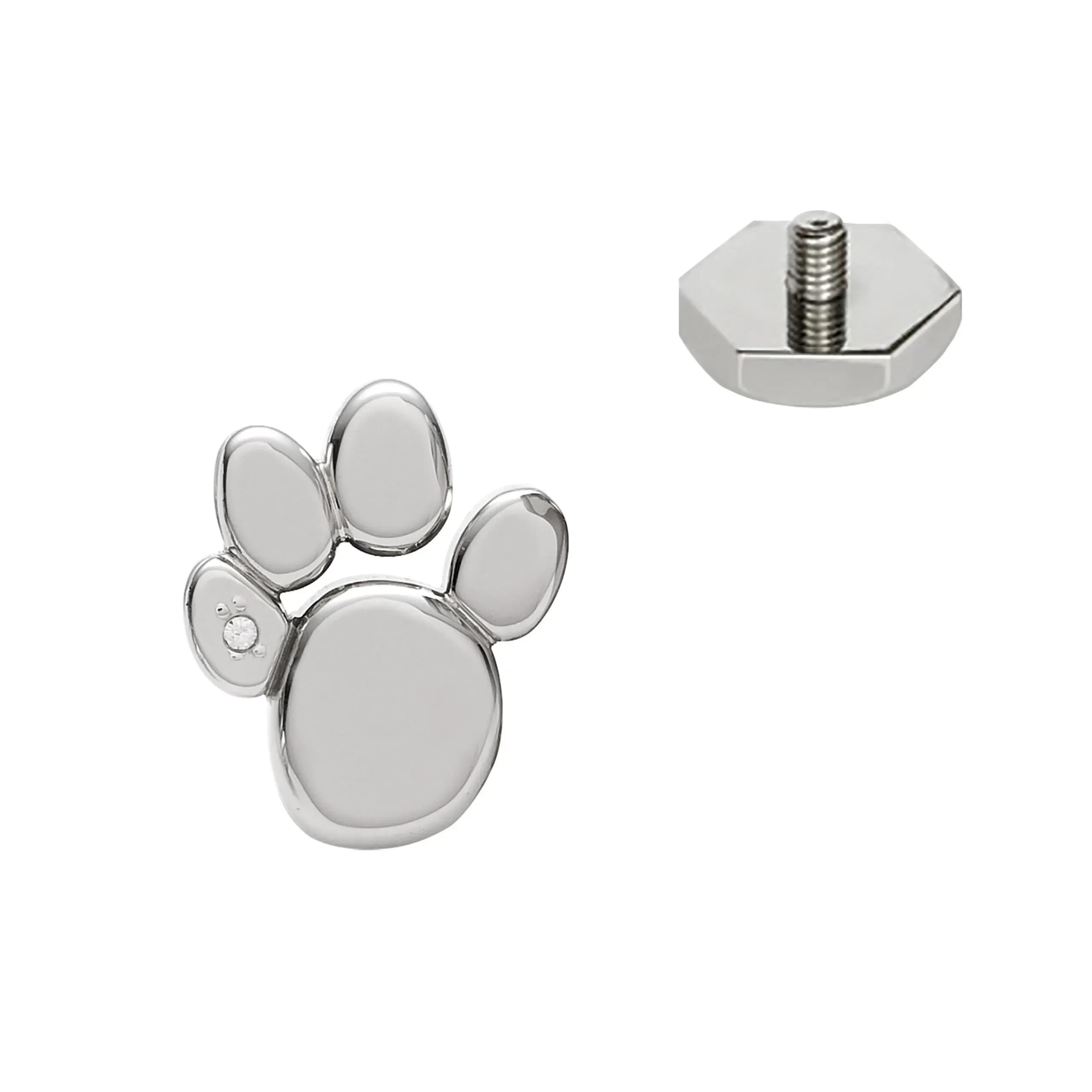 Halsband-Accessoire in Pfotenform – Stilvoller Glanz für deinen Vierbeiner