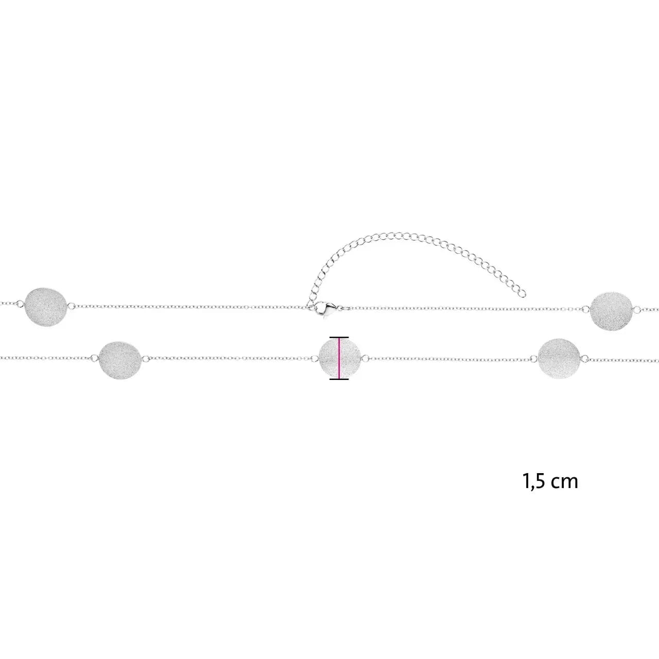 Langes Collier mit Sternenstaub-Oberflächen